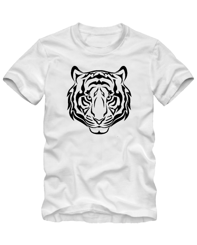 marškinėliai tigras juodas